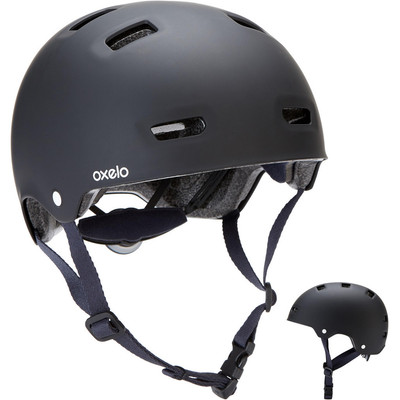 Mũ bảo hiểm mf500 đen DECATHLON oxelo mã 8552048