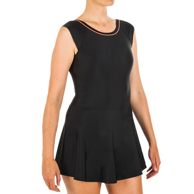 Đồ bơi một mảnh dạng váy una cho nữ đen DECATHLON NABAIJI mã 8547764