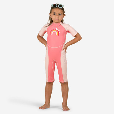 Đồ bơi chống tia uv kloupi cho em bé họa tiết cầu vồng/hồng DECATHLON NABAIJI mã 8790374