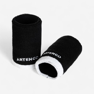 Băng đeo cổ tay dài đen trắng DECATHLON artengo mã 8371303