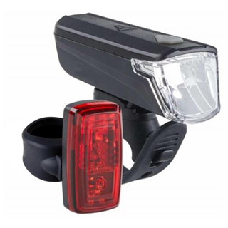 Bộ đèn trước sau xe đạp chạy pin st 110 DECATHLON elops mã 8405202