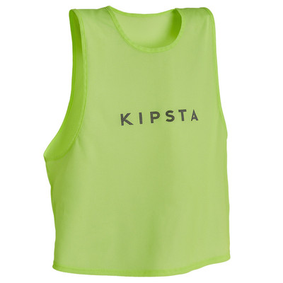 Áo bib tập luyện cho người lớn vàng dạ quang DECATHLON kipsta mã 8526946