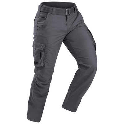 Quần dài travel 100 cho nam xám DECATHLON forclaz mã 8572546