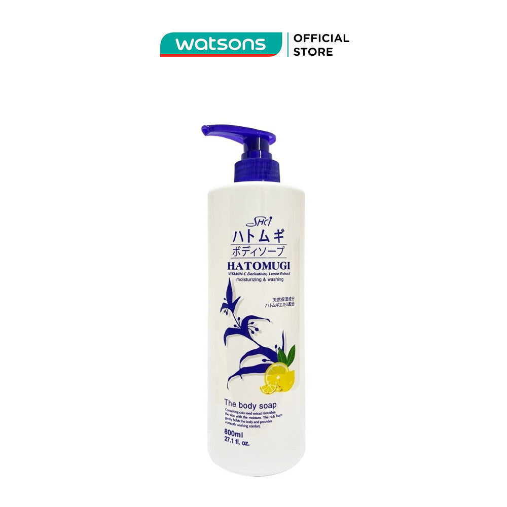 Sữa Tắm Trắng Sáng Da SHC Hatomugi The Body Soap 800ml