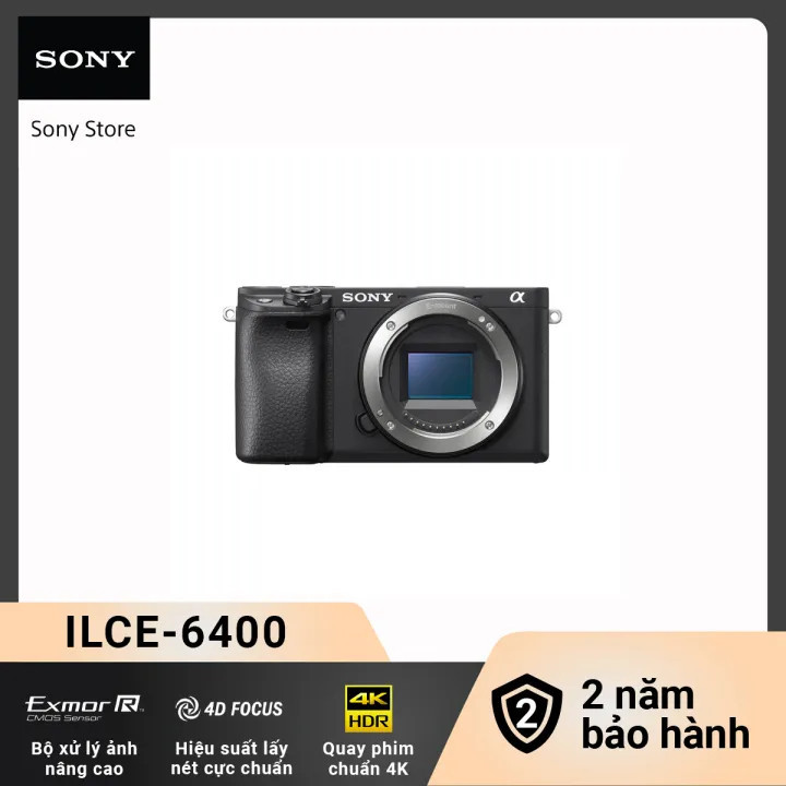 Máy ảnh Sony Alpha ống kính E-mount a6400 sử dụng Cảm biến APS-C (chỉ có thân máy)