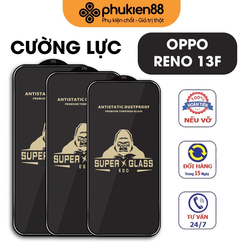 Kính cường lực Oppo Reno13 F / Reno 13F bảo vệ điện thoại, miếng dán màn hình