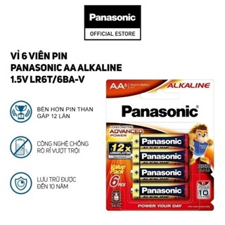 Pin Panasonic Alkaline AA LR6T/6BA-V (Vỉ 6 viên) – Hàng Chính Hãng