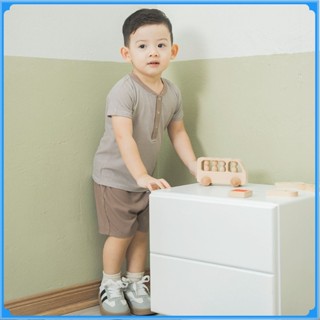 (12M-5Y) Bộ ngắn tay cổ trụ Siro BSR130304 | Quần áo BU Baby chính hãng