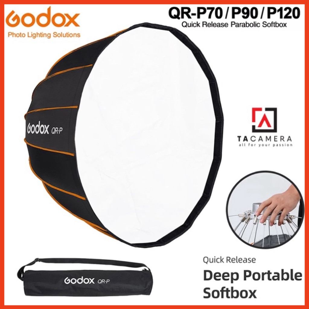 Softbox Parabolic Thao Tác Nhanh Godox QR-P90/QR-P120