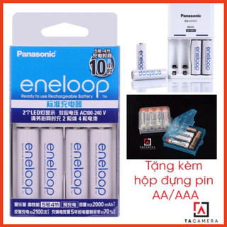 Combo 4 pin + sạc Eneloop Panasonic BQCC51C