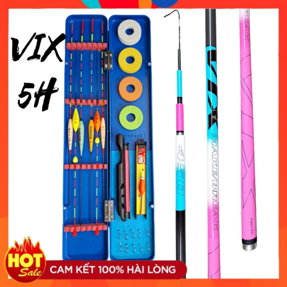 Bộ cần câu đài VIX 5H-19i chuyên đánh cảm giác tặng kèm đày đủ phụ kiện - Fishing Dio