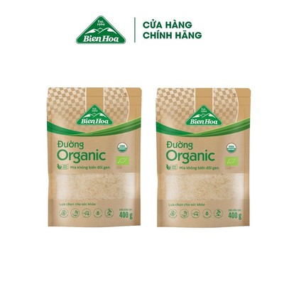 Combo 2 túi Đường Organic Biên Hòa túi 400g/túi