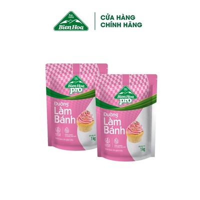 Combo 2 túi Đường Làm Bánh Biên Hòa Pro Baking 1Kg/túi