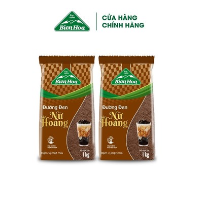 Combo 2 Túi Đường đen nữ hoàng Biên Hòa 1kg/túi