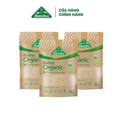 Combo 3 Túi  Đường Biên Hòa Organic 400gr/túi