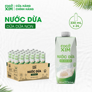  Thùng 24 Hộp Nước dừa đóng hộp Cocoxim dừa dứa non dung tích 330ml Hộp 