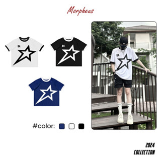 Áo Thun Phối In Ngôi Sao, Áo Thun Local Brand Morpheus, Form Rộng, Oversize, Unisex