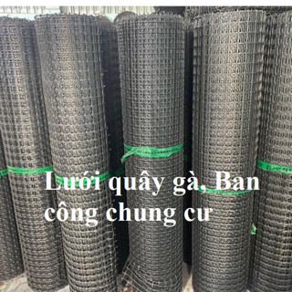  hot Lưới nhựa hàng rào cao 1m2 dài 10m 20m 30m mắt 3.5- Lưới nhựa dẻo quây gà lan can chung cư làm chuồng chim 