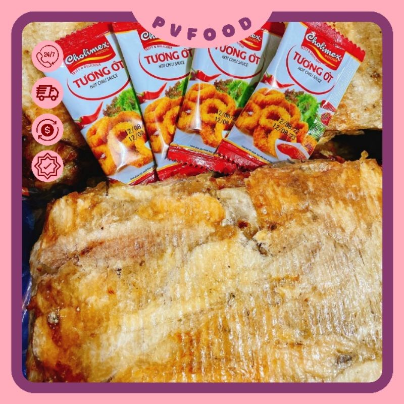 [ĐẶT TRƯỚC] Khô Cá Thiều Miếng - Hũ 200g - Ăn Vặt PV FOOD