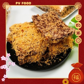 [ĐẶT TRƯỚC] Cơm Cháy Gạo Lứt Siêu Chà Bông 500gr - Ăn Vặt PV FOOD