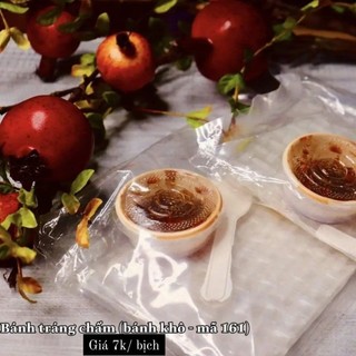 Bánh tráng chấm sốt chua cay - Ăn Vặt PV FOOD
