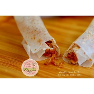 [ĐẶT TRƯỚC] Bánh Tráng Xâu Dẻo Muối Hành Phi (11 bịch) - Ăn Vặt PV FOOD