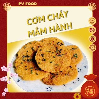Cơm Cháy Mắm Hành Giòn Rụm Cay Nhẹ Set 10 Gói Ăn Vặt PV FOOD