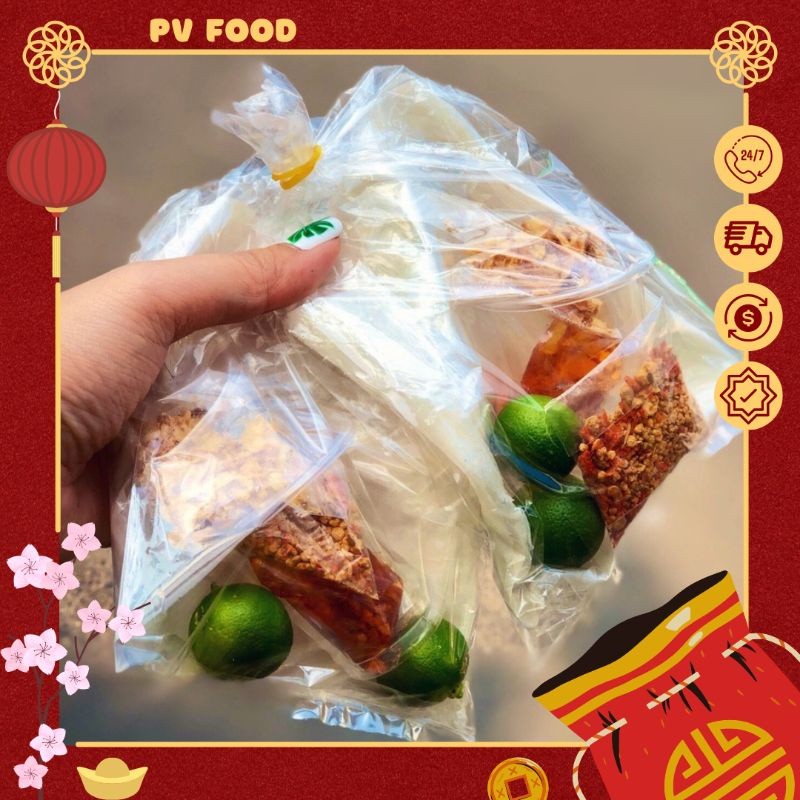 [ĐẶT TRƯỚC] Bánh tráng tắc sate muối tôm - Ăn Vặt PV FOOD