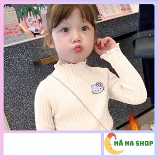 Áo thun lót lông bé gái phong cách Hàn Quốc, Áo thun dài tay bé gái