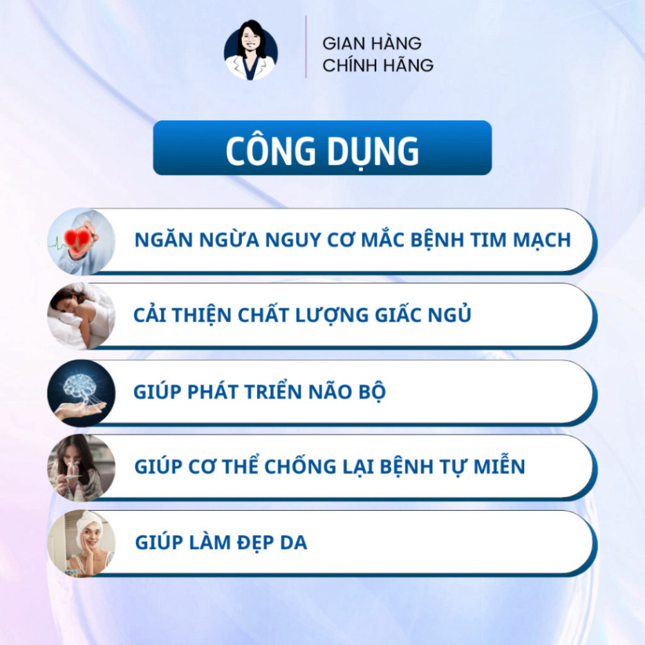 Viên uống dầu cá OMEGA 3 IN 1 tăng cường sức khoẻ não bộ, tim mạch và thị lực - Hộp 60 viên