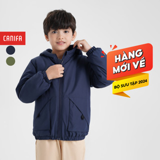 [ HÀNG MỚI VỀ] Áo khoác gió bé trai CANIFA dài tay có mũ lót lông 2OT24W003