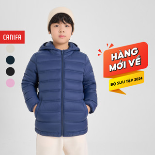 [ HÀNG MỚI VỀ] Áo khoác chần bông trẻ em CANIFA dài tay có mũ 3OT24W004