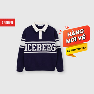 HÀNG MỚI VỀ Áo len bé trai CANIFA dài tay cổ bẻ 2TE24W011