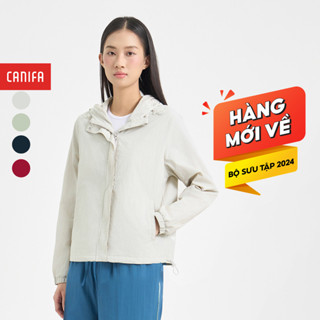 [ HÀNG MỚI VỀ] Áo khoác gió nữ CANIFA hai lớp có mũ kéo khóa 6OT24W002