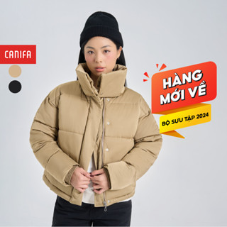 [HÀNG MỚI VỀ] Áo khoác chần bông nữ CANIFA dáng dắn cổ cao dày dặn siêu ấm chống thấm nhẹ 6OT24W019