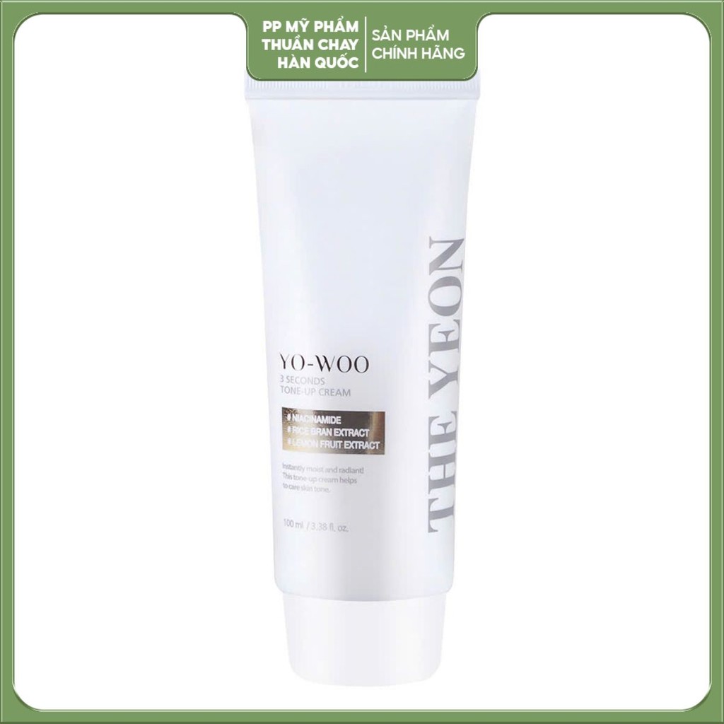 Kem kích và dưỡng trắng, cấp ẩm cho da Yo-Woo 3 Seconds Tone Up Cream (Tuýp 100ml)