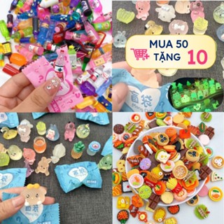 (MUA 50 TẶNG 10)Combo 20/30/50 túi mù charm động vật phát sáng, blindbox, charm túi mù giá rẻ, túi mù test nhân phẩm