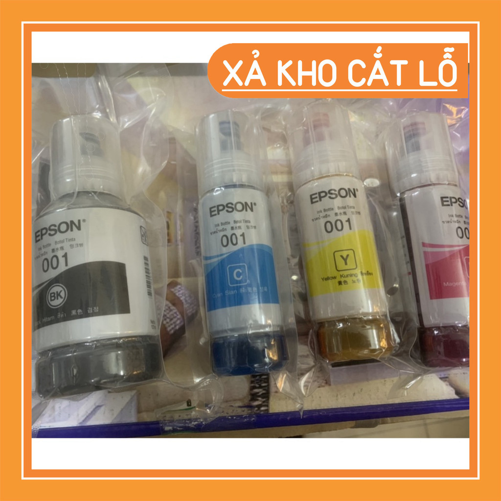 Mực epson 001 dùng cho máy in L4150/L4160/L4260/L4266/L6160/L6170/L6190/L6260/L6270/L6290 hàng nhập 