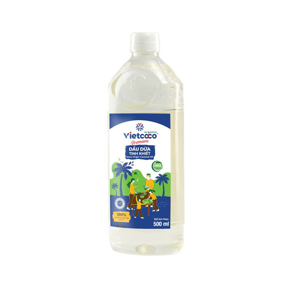 Dầu Dừa Tinh Khiết Vietcoco 500Ml