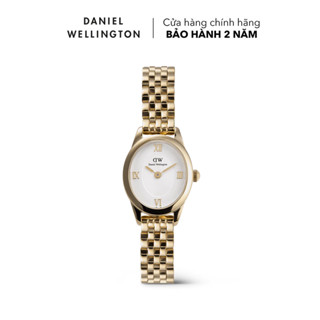 Đồng hồ Nữ Daniel Wellington dây thép mắt xích 5-Link - DW00100803 Ophelia Mini Mặt Oval Bạc Vỏ Vàng 25.5x22mm