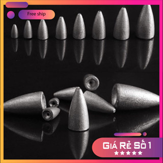 [ Quà Tặng 1 Lưỡi Câu Cho Khách Hàng Mua Hôm Nay ][KM] Chì Câu Cá Hình Viên Đạn Xuyên Tâm PK25 [SF3]