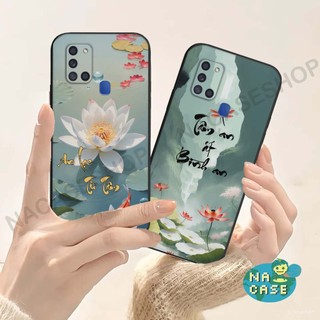Ốp lưng Samsung A21s Tpu mềm dẻo, in hình phong thủy thư pháp, tâm an tài lộc