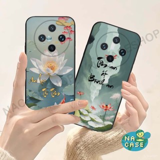 Ốp lưng Vivo X200 / X200 Pro / Pro Mini Tpu mềm dẻo, in hình phong thủy thư pháp, tâm an tài lộc