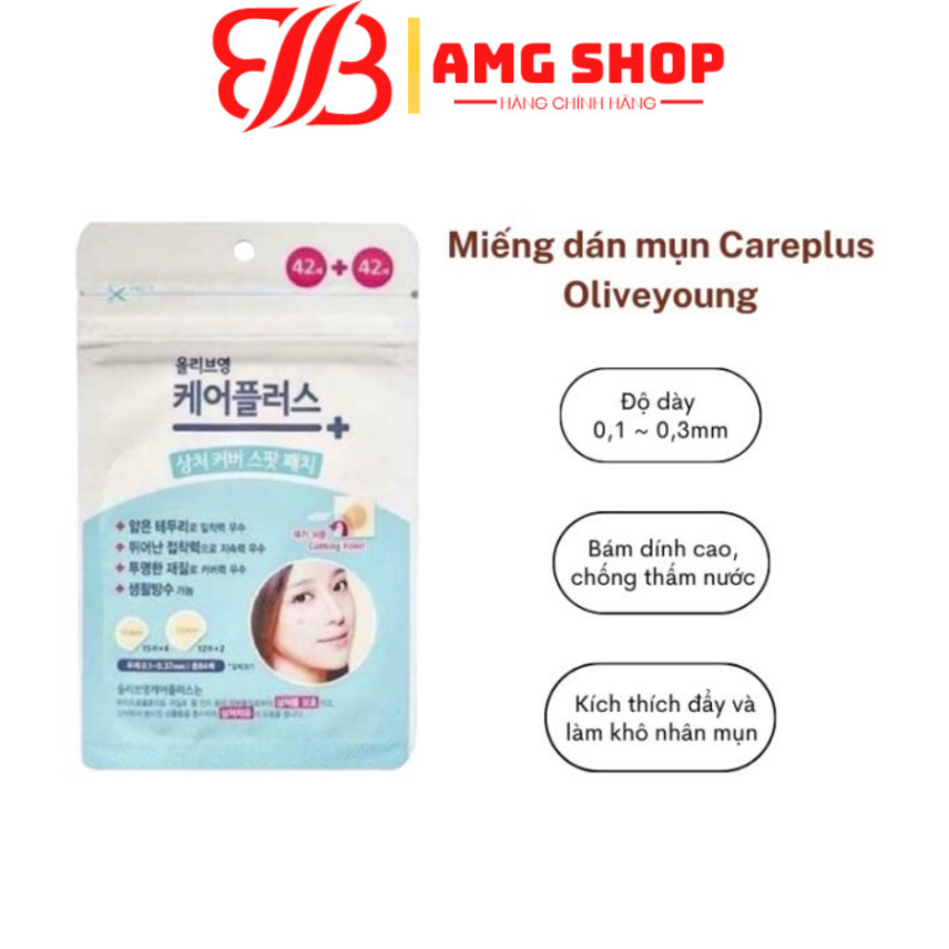 Miếng Dán Mụn Olive Young Care PlusScar Cover Spot Patch amgbeauty.vn