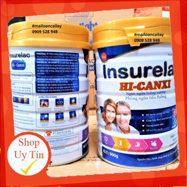 Sữa Insurelac HI-CANXI cho người cần bổ sung canxi chắc khỏe xương