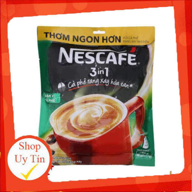 NesCafe BỊCH Xanh - Đỏ - Cà Phê Hòa Tan 3.1 ( 46 gói X 17g)