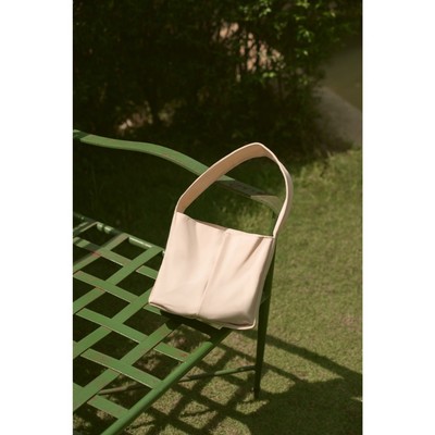 LIBÉ WORKSHOP - Túi tote canvas trơn nhỏ màu trắng kem