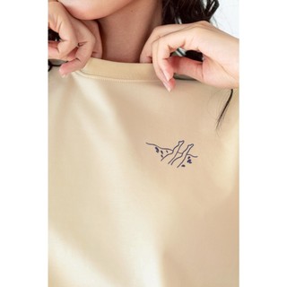 LIBÉ WORKSHOP - Áo thun baby tee in hình màu vàng nhạt