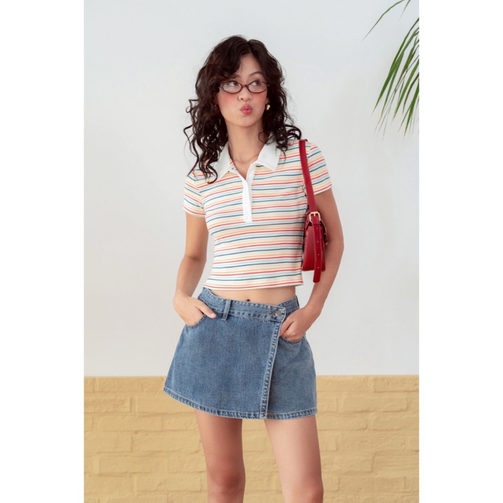 LIBÉ WORKSHOP - Quần váy ngắn vải denim | BigBuy360 - bigbuy360.vn