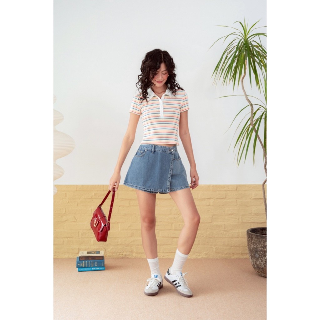 LIBÉ WORKSHOP - Quần váy ngắn vải denim | BigBuy360 - bigbuy360.vn